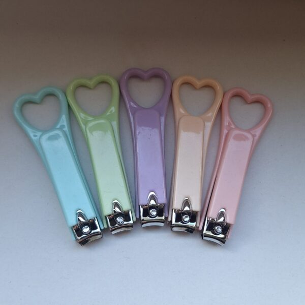 Herz Nagelkniper - Patelfarben